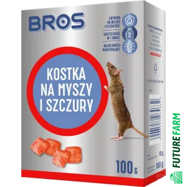 Kostka na myszy i szczury Bros 100g