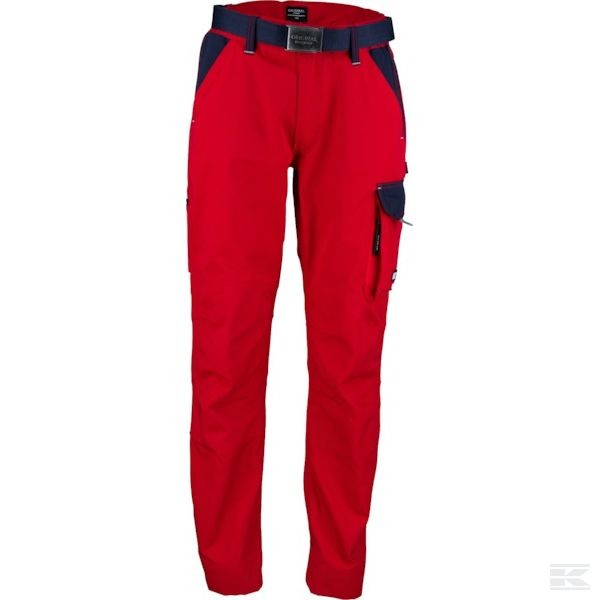 Spodnie robocze Original, czerwono/granatowe L