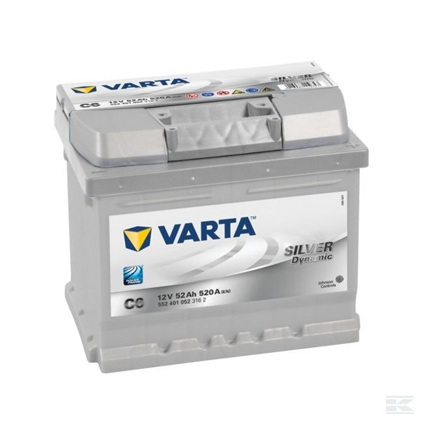 Akumulator Silver dynamic, 12 V, 52 Ah, Varta