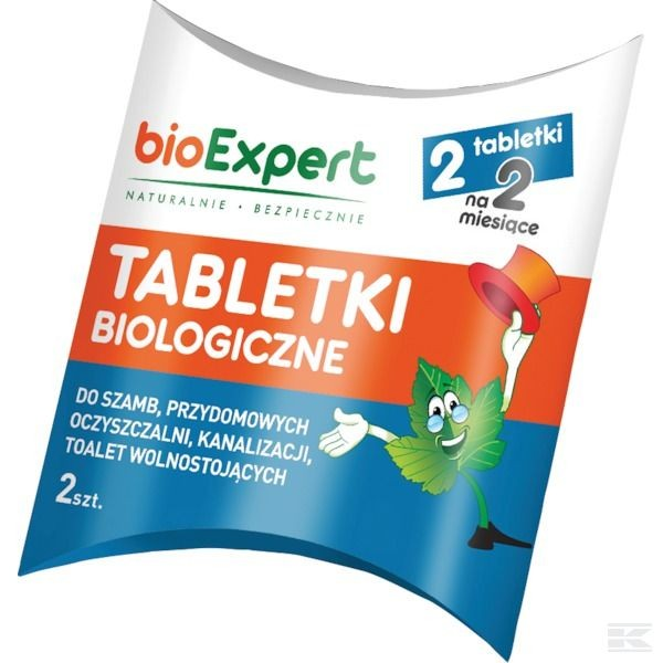 bioExpert musujące Tabletki do szamb i oczyszczalni 2 szt.